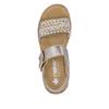 Rieker Double Velcro Strap Sandal - Light Brass Combi